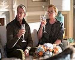Alan Ruck consuming alcohol